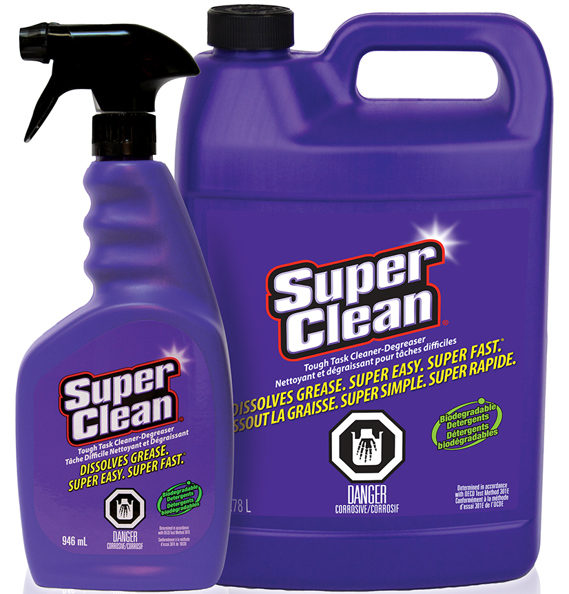 SuperClean - Dissolves Grease. Super Easy. Super Fast.